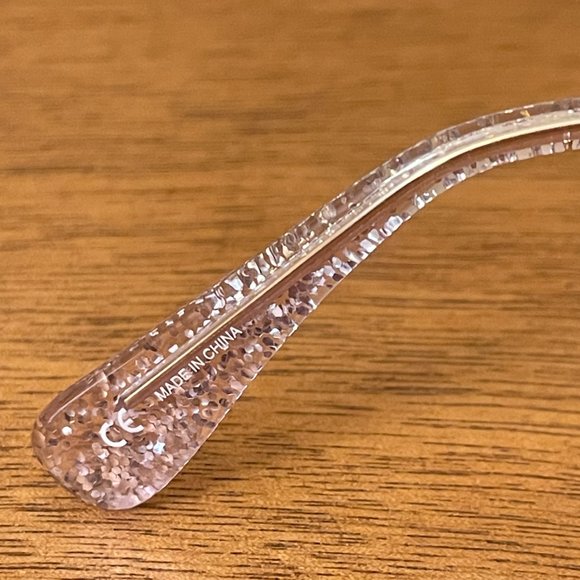 New Lele Sadoughi Sunglasses Rose Glitter Chelsea Cat-Eye NWT with Pouch - Picture 11 of 15